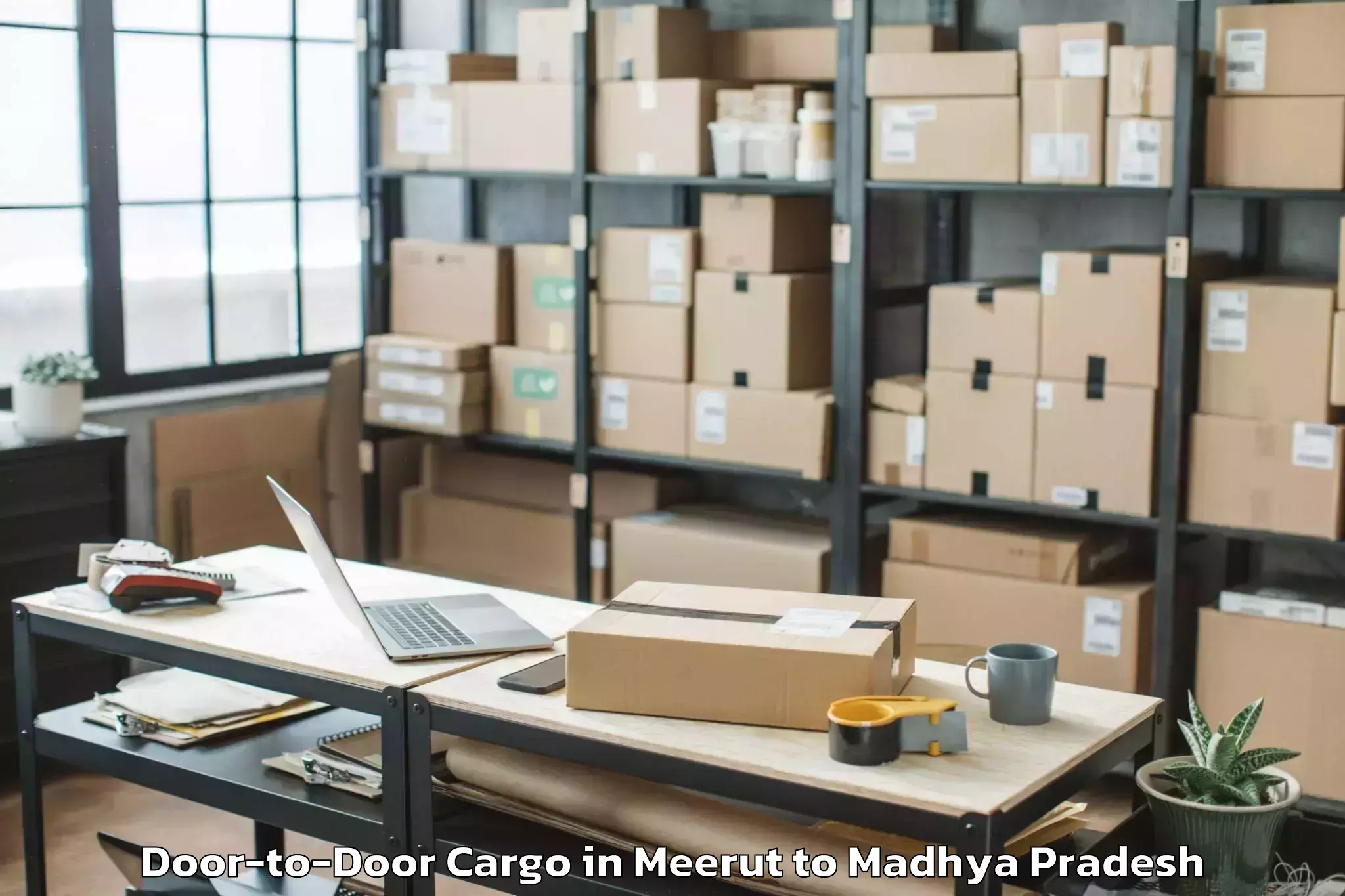 Reliable Meerut to Kurwai Door To Door Cargo